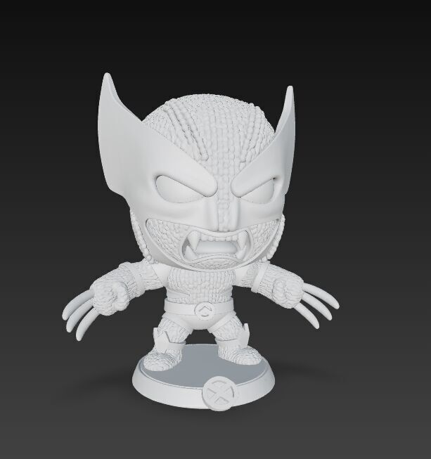Wolverine Knit Figure The Clawed Hero Reimagined 3D model_24