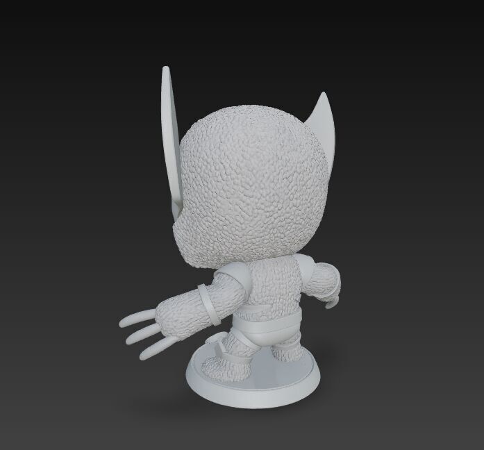 Wolverine Knit Figure The Clawed Hero Reimagined 3D model_5
