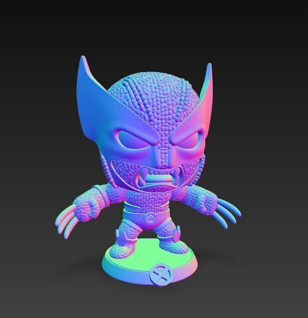 Wolverine Knit Figure The Clawed Hero Reimagined 3D model_11