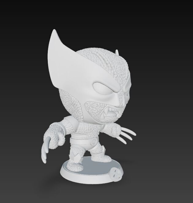 Wolverine Knit Figure The Clawed Hero Reimagined 3D model_17
