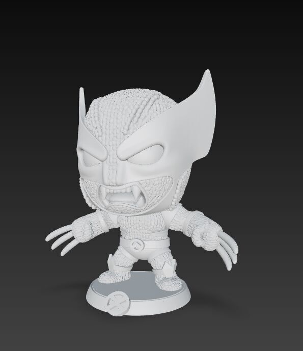 Wolverine Knit Figure The Clawed Hero Reimagined 3D model_23