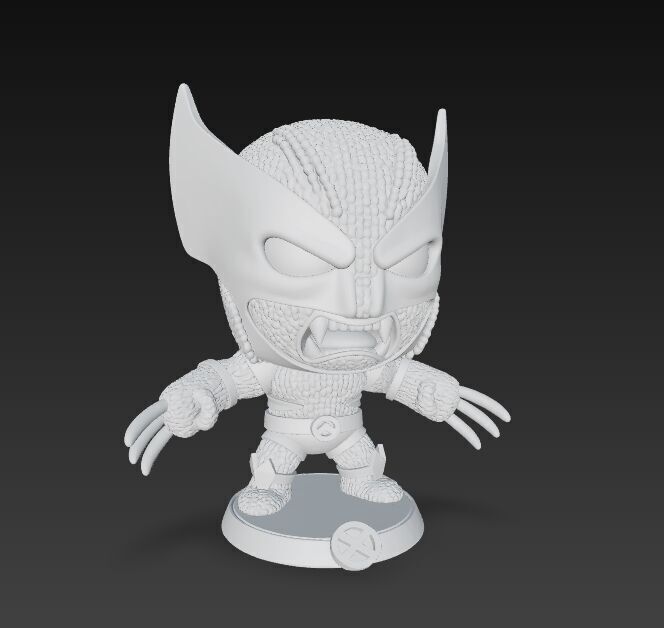 Wolverine Knit Figure The Clawed Hero Reimagined 3D model_16
