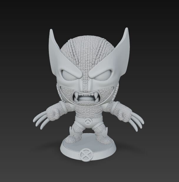 Wolverine Knit Figure The Clawed Hero Reimagined 3D model_6