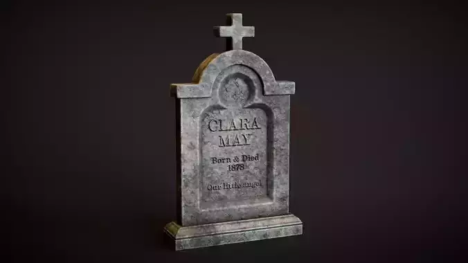 Stepped Arch Tombstone Low-poly 3D model Stepped Arch Tombstone Low-poly 3D model