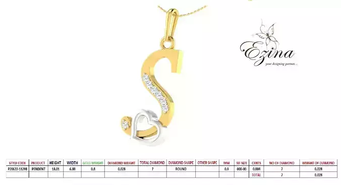  A to Z Alphabet Pendant Lot