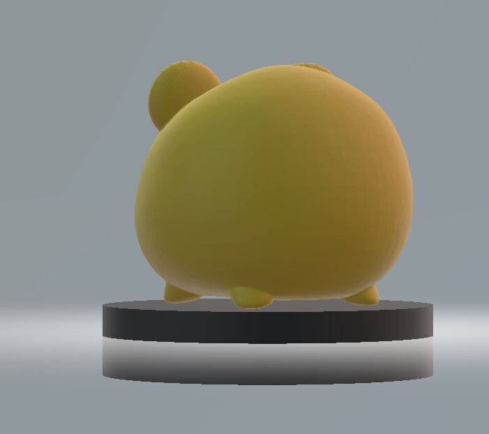 Cute bear design 3D print model_1