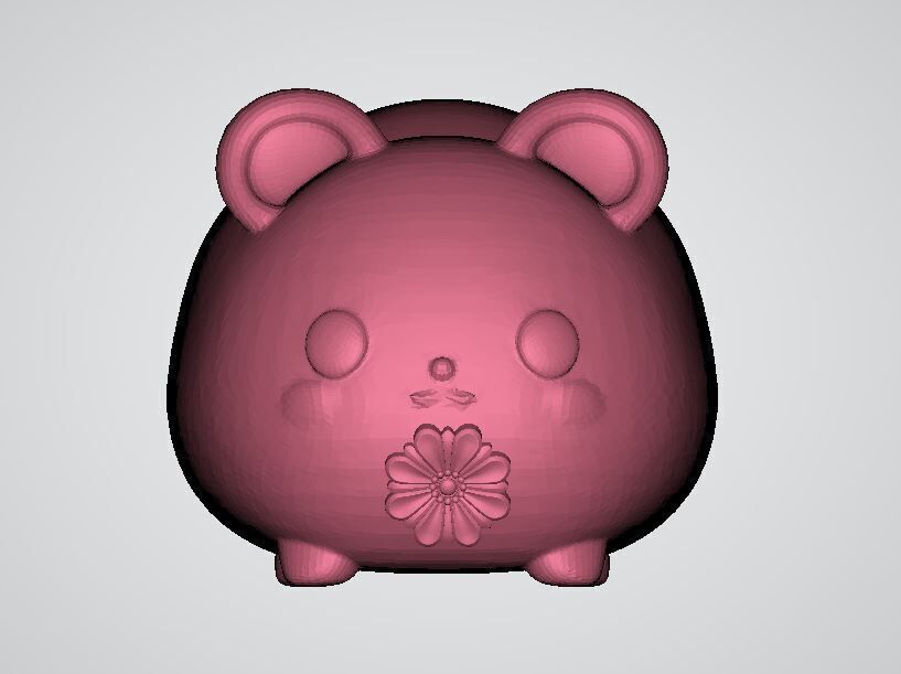Cute bear design 3D print model_4