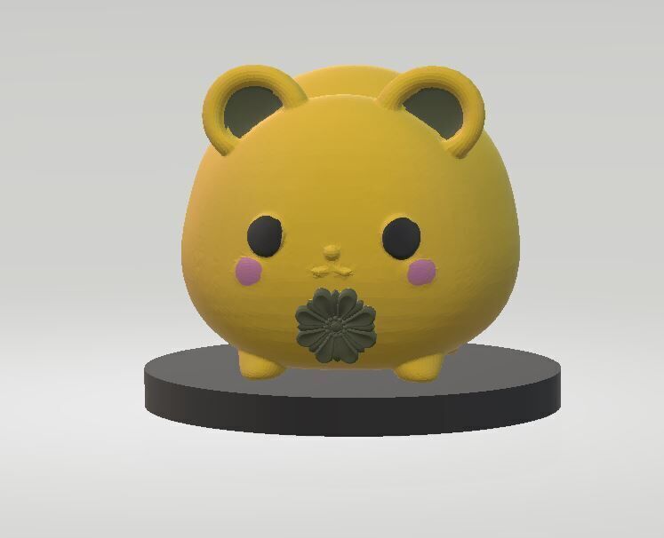 Cute bear design 3D print model_2