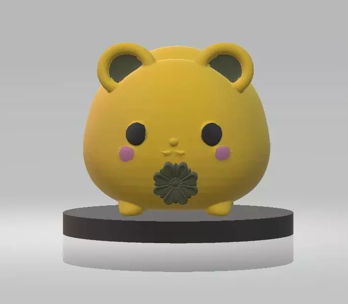 Cute bear design 3D print model_0
