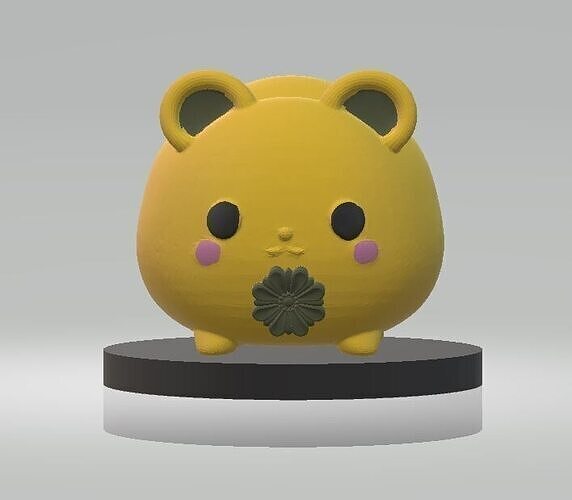 Cute bear design 3D print model
