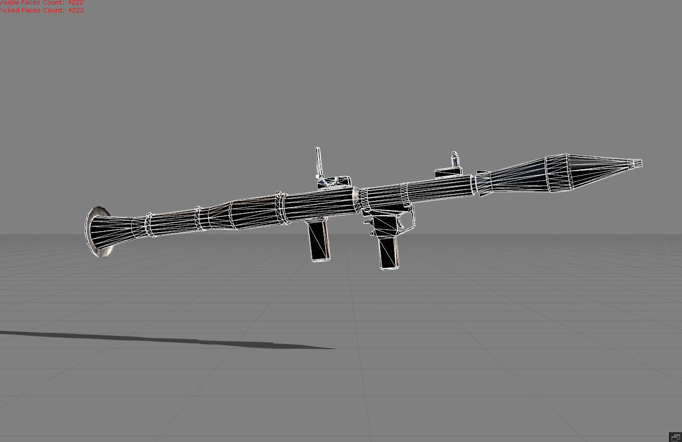 RPG-7 Bazoka Low-poly 3D model_6