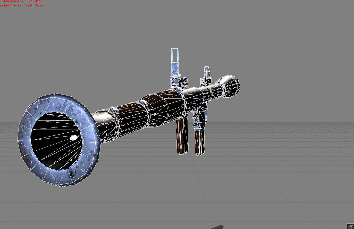 RPG-7 Bazoka Low-poly 3D model_8