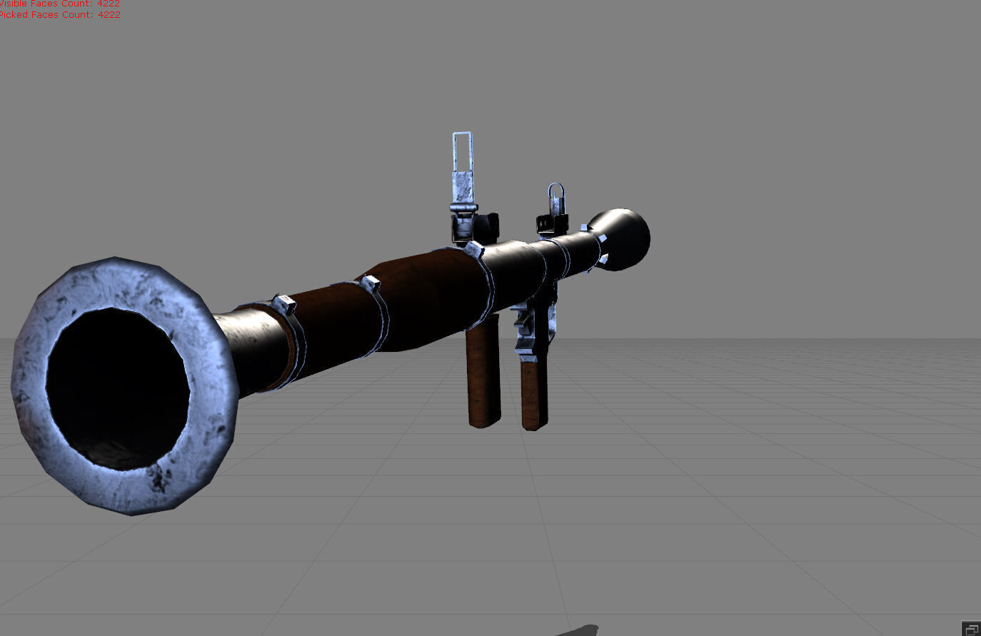RPG-7 Bazoka Low-poly 3D model_4
