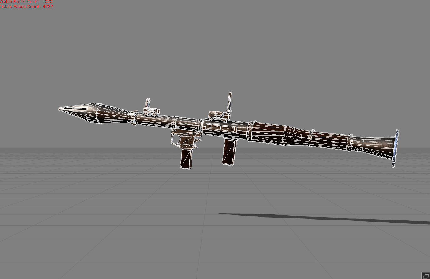 RPG-7 Bazoka Low-poly 3D model_7
