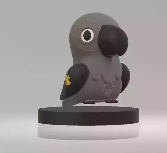 Adorable parrot 3D print model