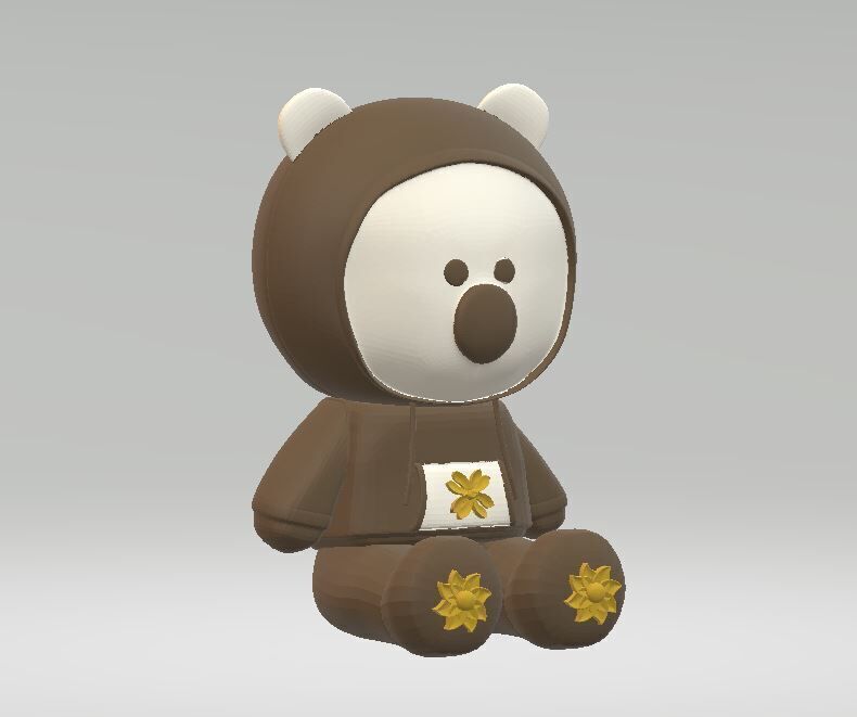 Cute animal model  3D print model_1