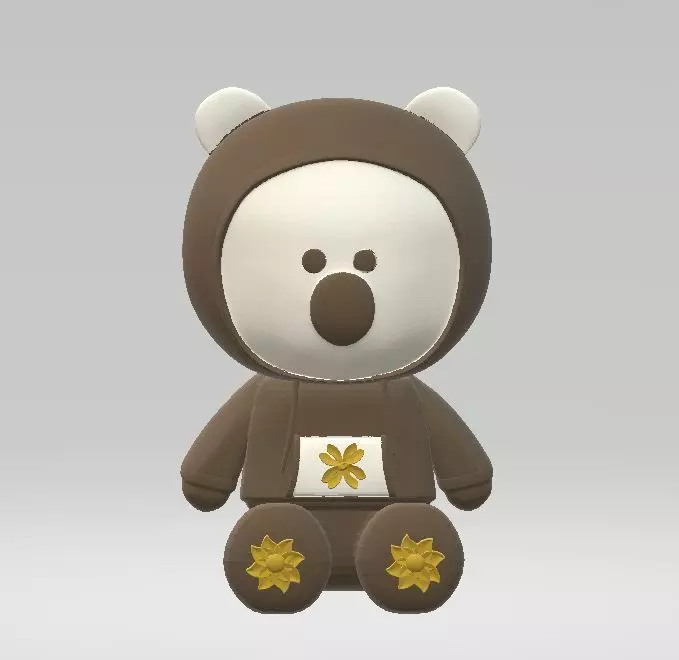 Cute animal model  3D print model_0