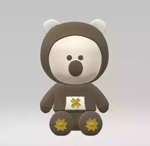 Cute animal model  3D print model