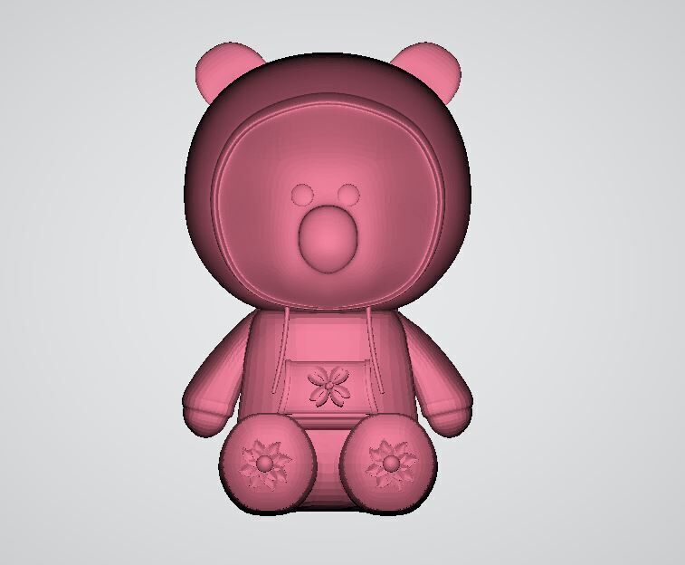 Cute animal model  3D print model_4