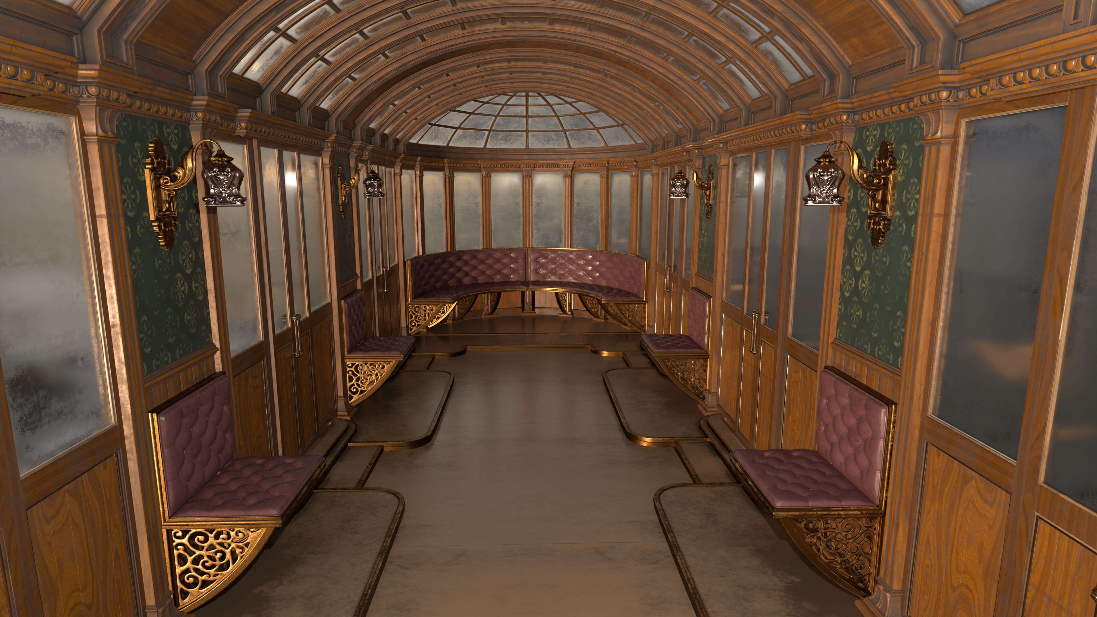 Airship Steampunk Rhinoceros 3D model_16