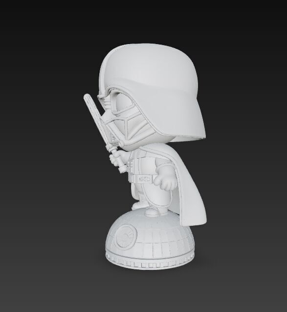 Darth Vader Knit Figure Galactic Dark Lord Reimagined 3D model_21