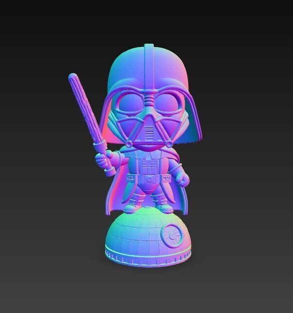 Darth Vader Knit Figure Galactic Dark Lord Reimagined 3D model_13