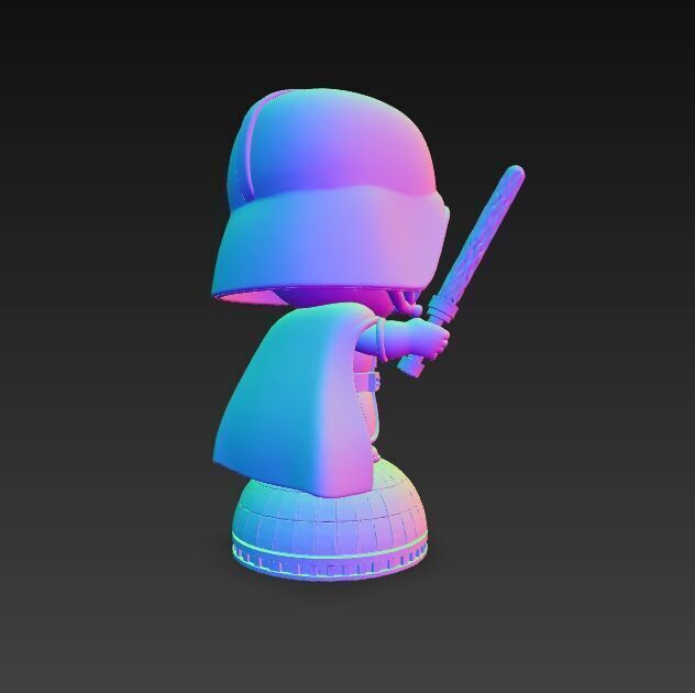 Darth Vader Knit Figure Galactic Dark Lord Reimagined 3D model_9