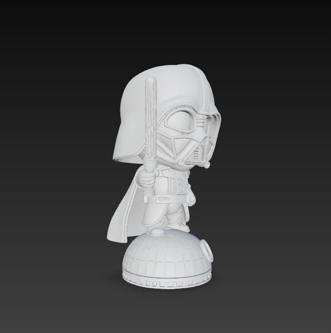 Darth Vader Knit Figure Galactic Dark Lord Reimagined 3D model_17