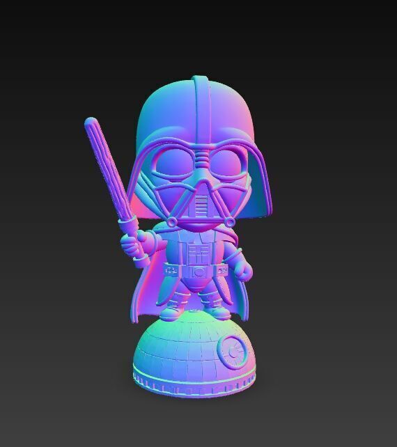 Darth Vader Knit Figure Galactic Dark Lord Reimagined 3D model_14