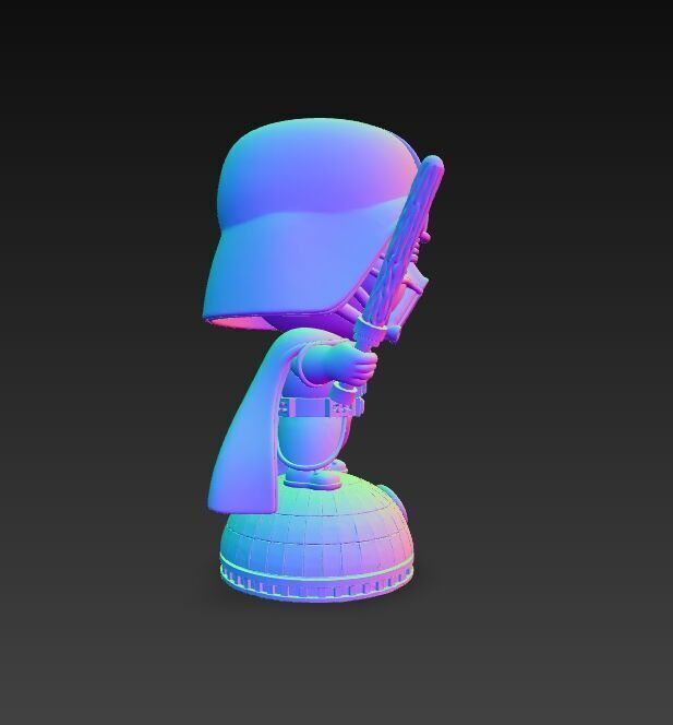 Darth Vader Knit Figure Galactic Dark Lord Reimagined 3D model_8