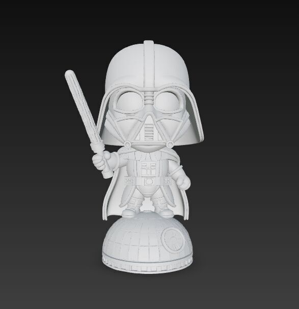 Darth Vader Knit Figure Galactic Dark Lord Reimagined 3D model_16