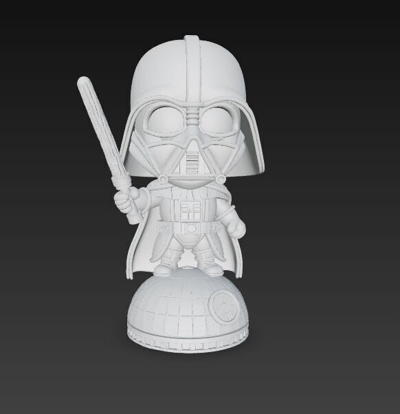 Darth Vader Knit Figure Galactic Dark Lord Reimagined 3D model_22