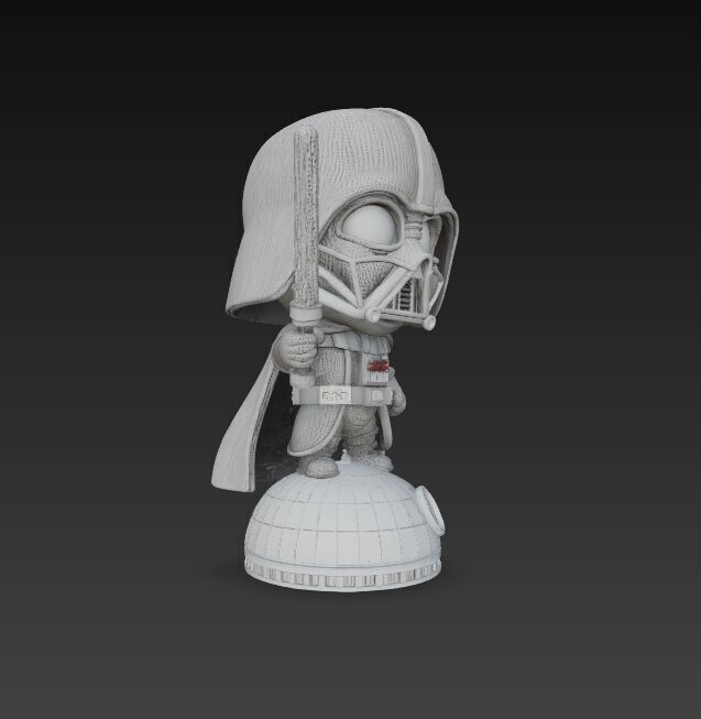 Darth Vader Knit Figure Galactic Dark Lord Reimagined 3D model_4