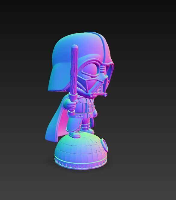 Darth Vader Knit Figure Galactic Dark Lord Reimagined 3D model_15