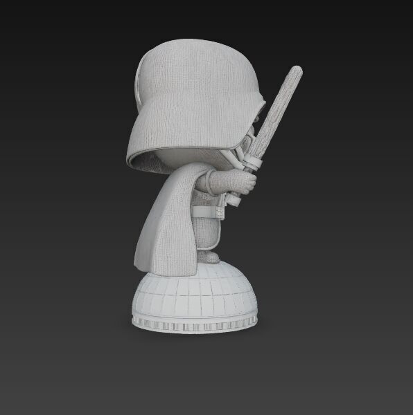 Darth Vader Knit Figure Galactic Dark Lord Reimagined 3D model_6