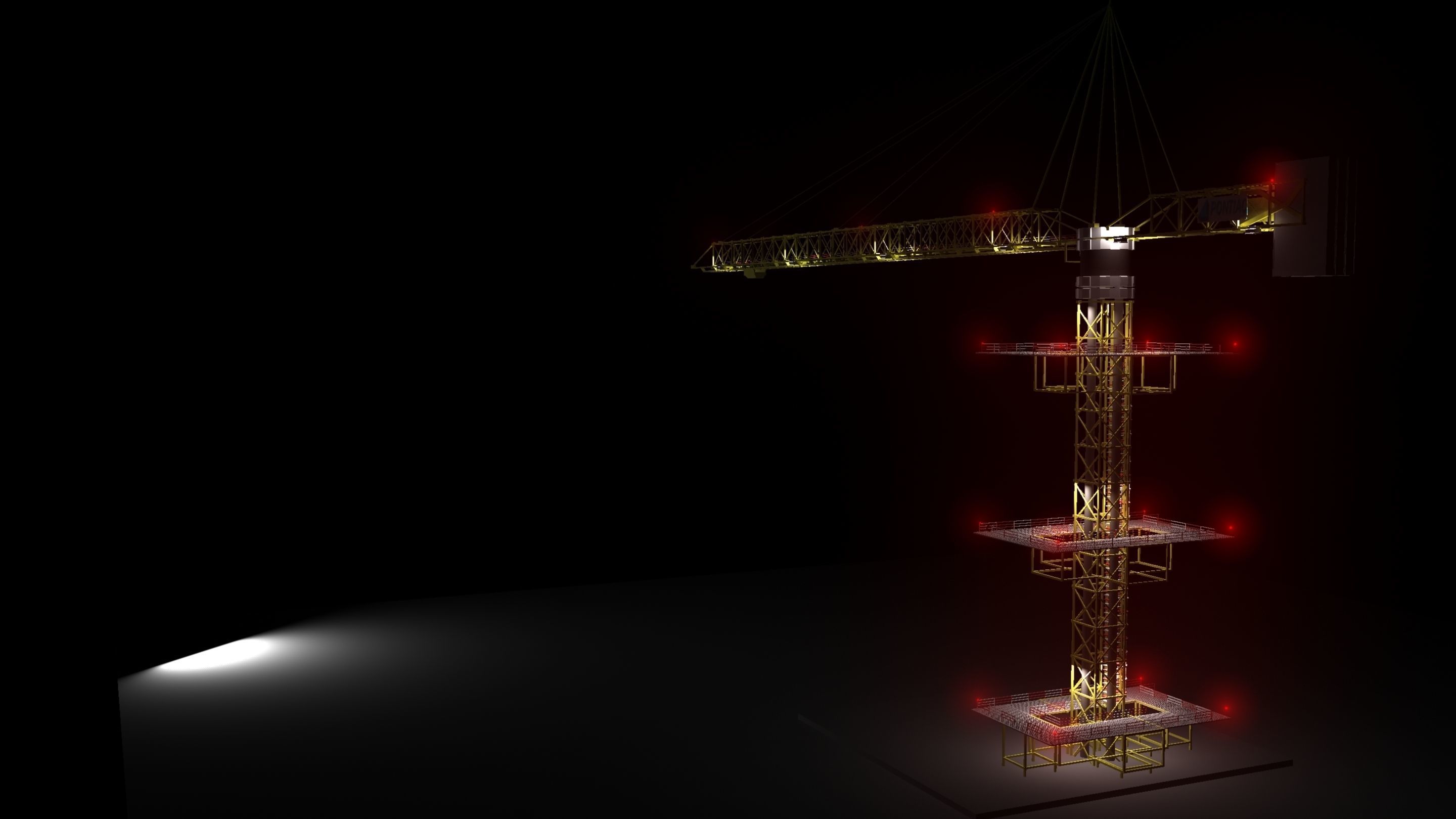 Crane light Free 3D model_1