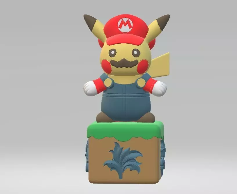 Creative Pikachu model 3D print model