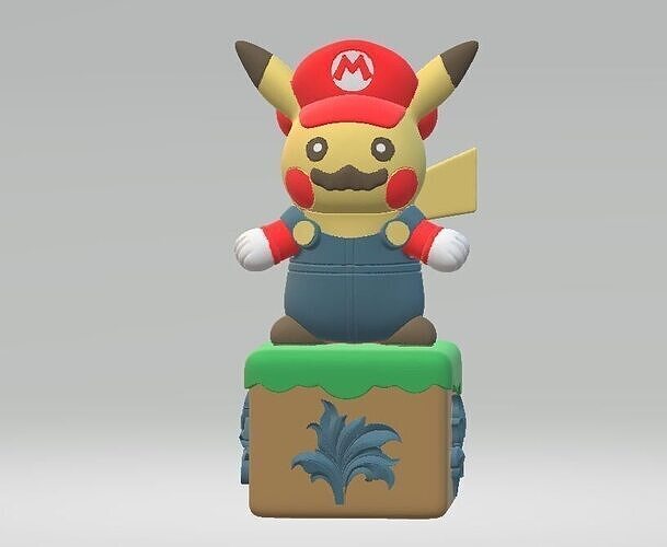 Creative Pikachu model 3D print model