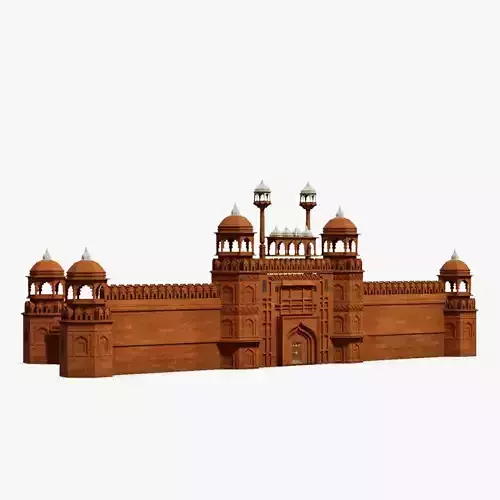 Red Fort of Delhi India 3D model