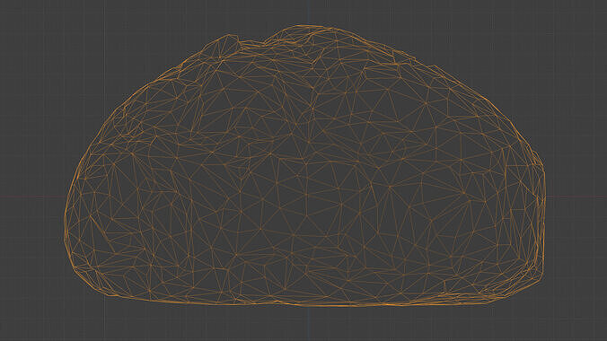 Photorealistic 3D scan of bread Low-poly 3D model 5