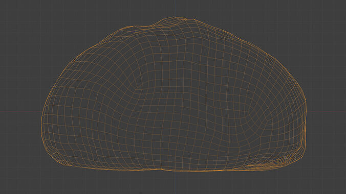 Photorealistic 3D scan of bread Low-poly 3D model 4