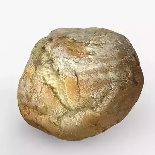Photorealistic 3D scan of bread