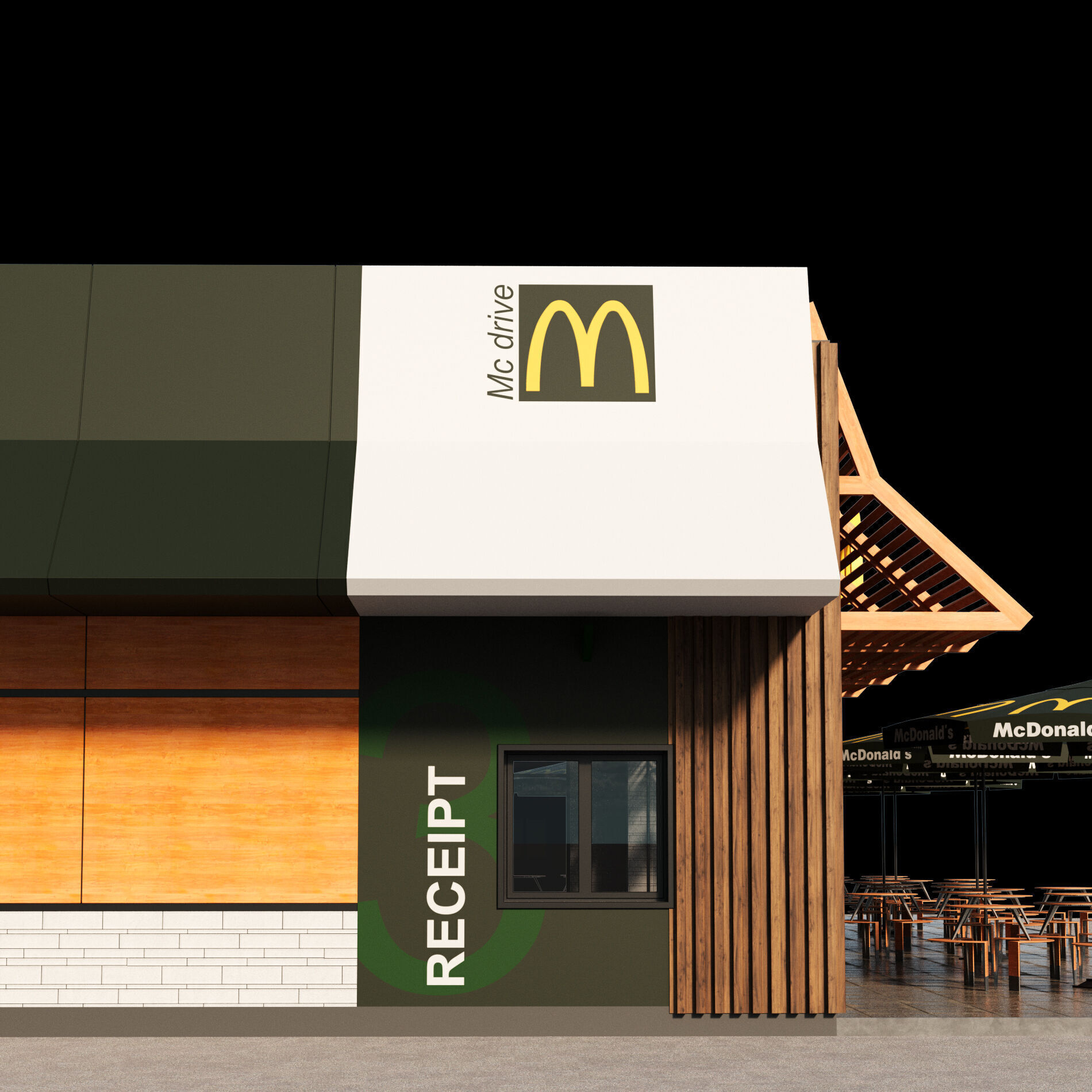McDonalds Restaurant 3D model_15