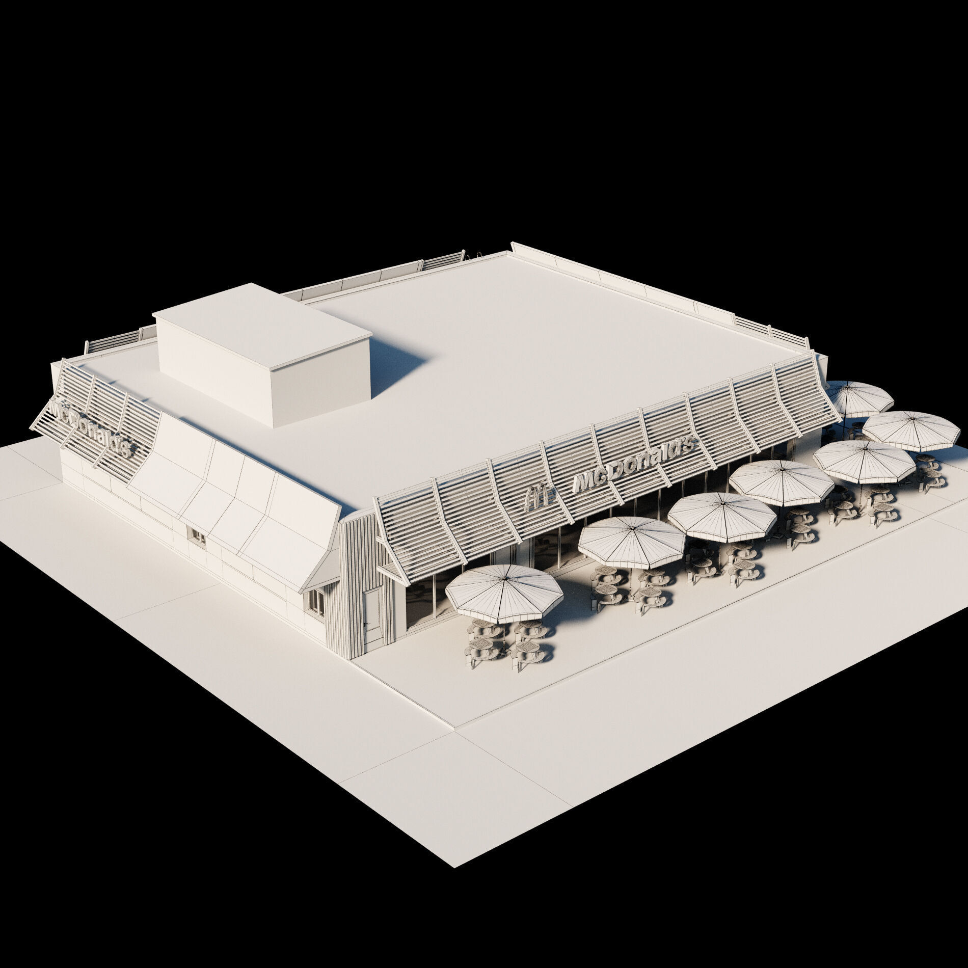 McDonalds Restaurant 3D model_4