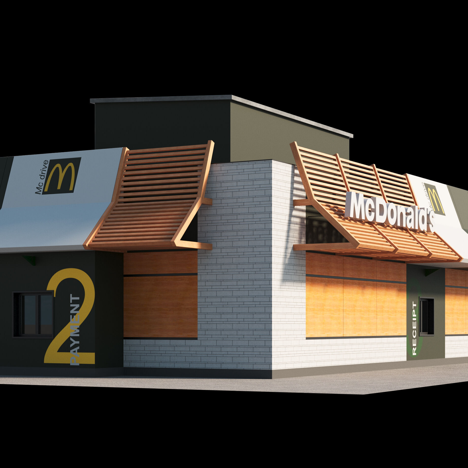 McDonalds Restaurant 3D model_21