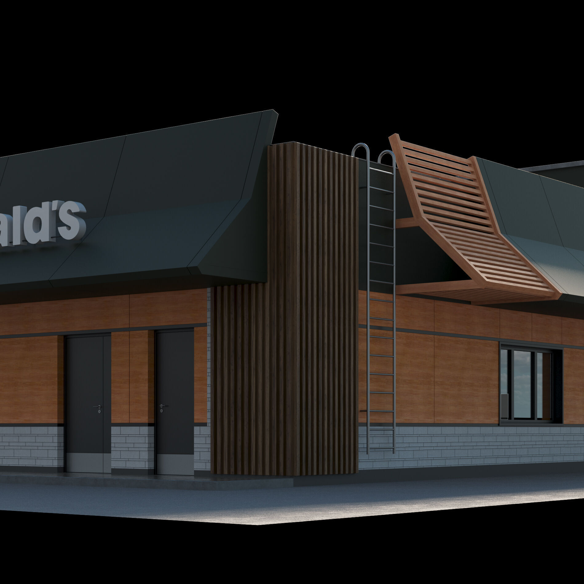 McDonalds Restaurant 3D model_23