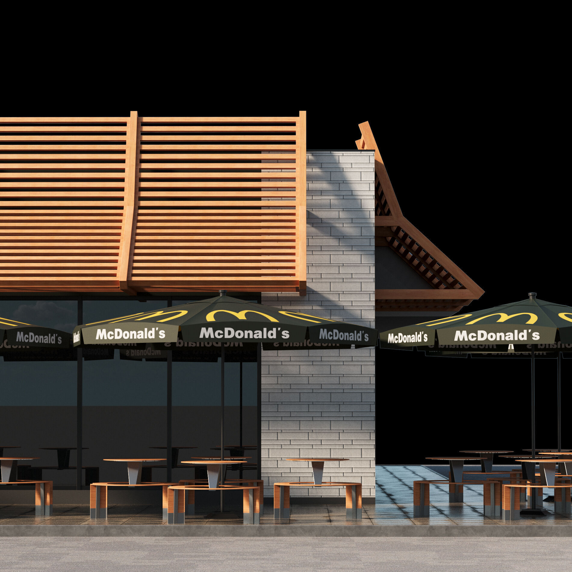 McDonalds Restaurant 3D model_13