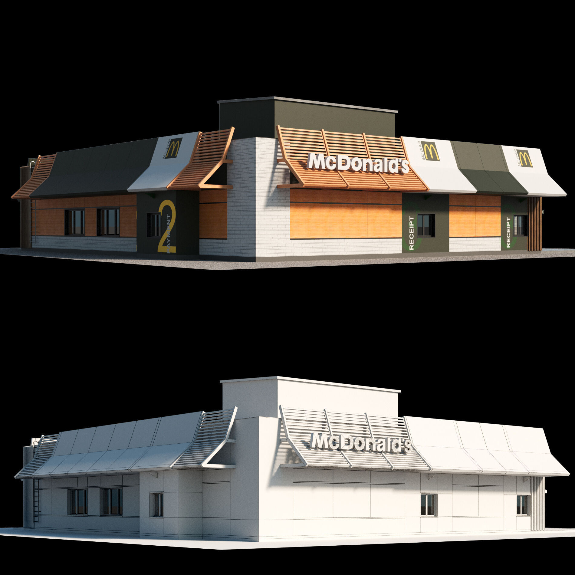 McDonalds Restaurant 3D model_2