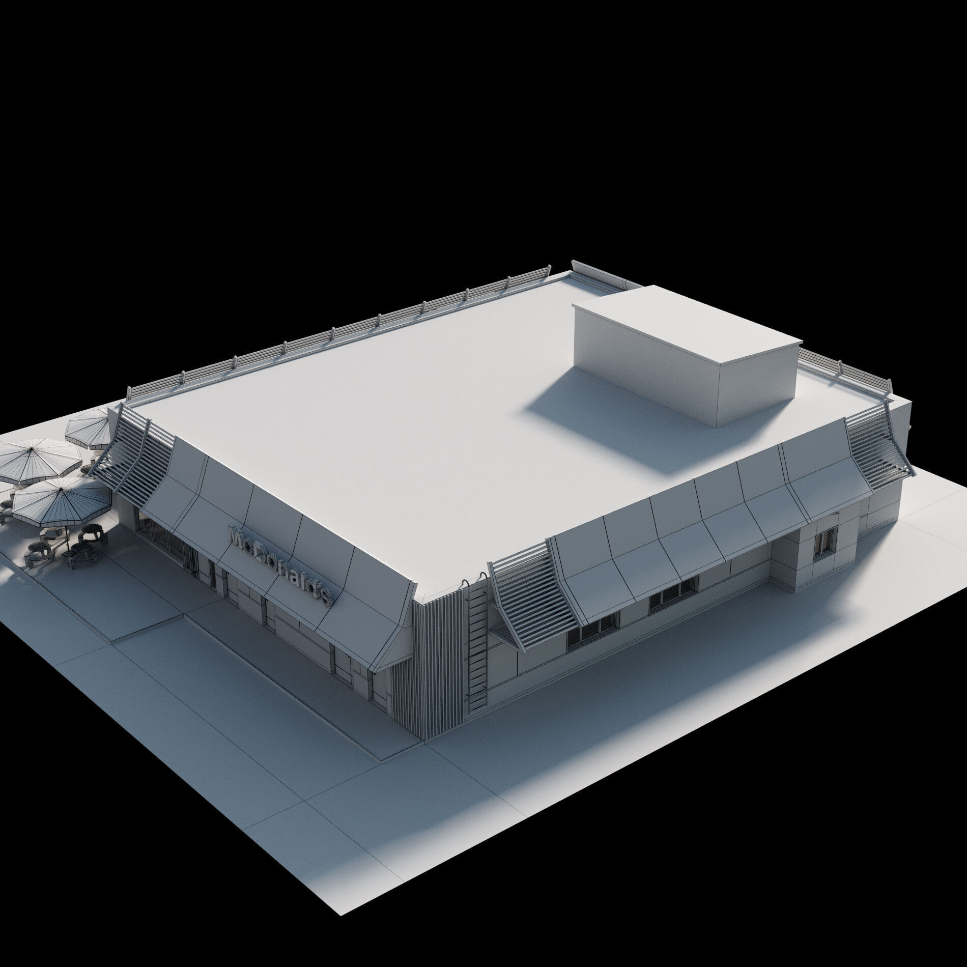 McDonalds Restaurant 3D model_8