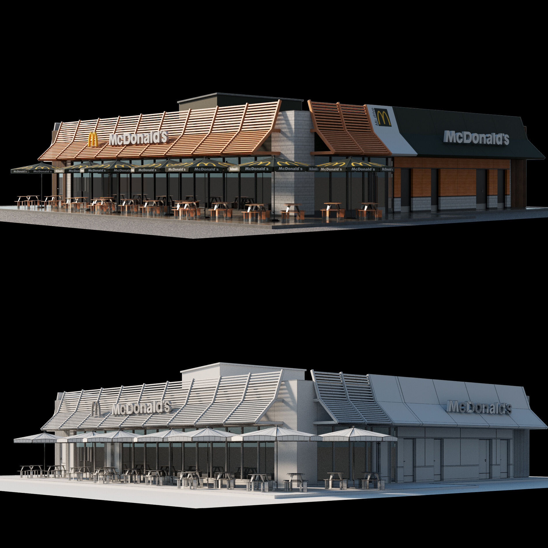 McDonalds Restaurant 3D model_1